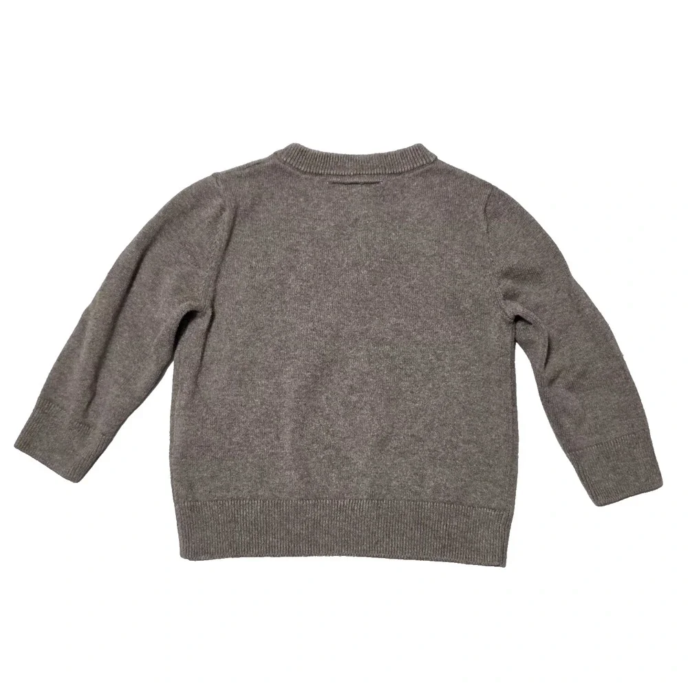 Baby Gap Disney Mickey Mouse Toddler Sweater Brown Heather 100% Cotton 2T Fall 2